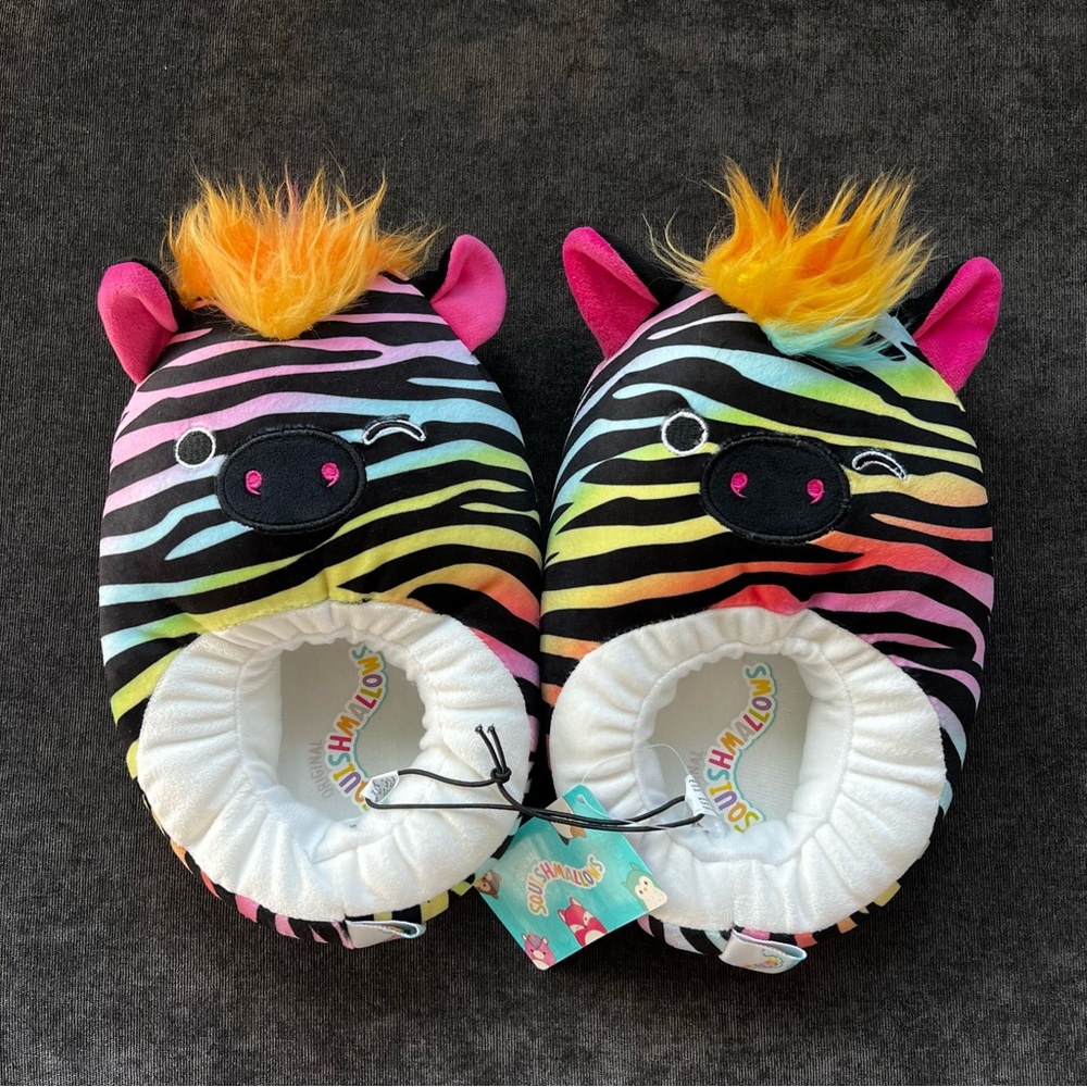 NWT Squishmallows Girls Plush Full-Body Step-In Slipper Size 2/3